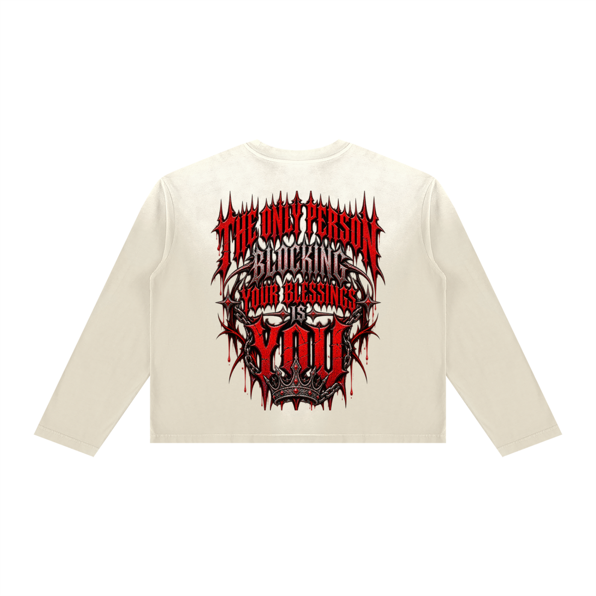 Unisex Sunfade Boxy Long Sleeve T-Shirt