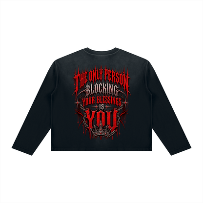Unisex Sunfade Boxy Long Sleeve T-Shirt