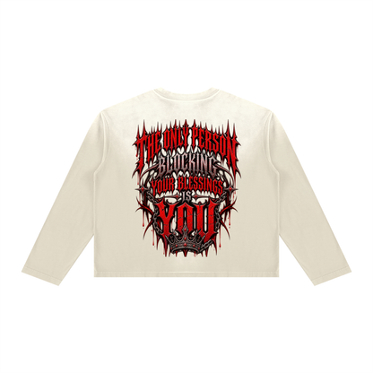 Unisex Sunfade Boxy Long Sleeve T-Shirt